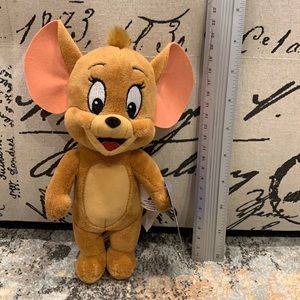 Jerry from Tom and Jerry Stuffed Toy; about 20cm tall-standing; Brand New
